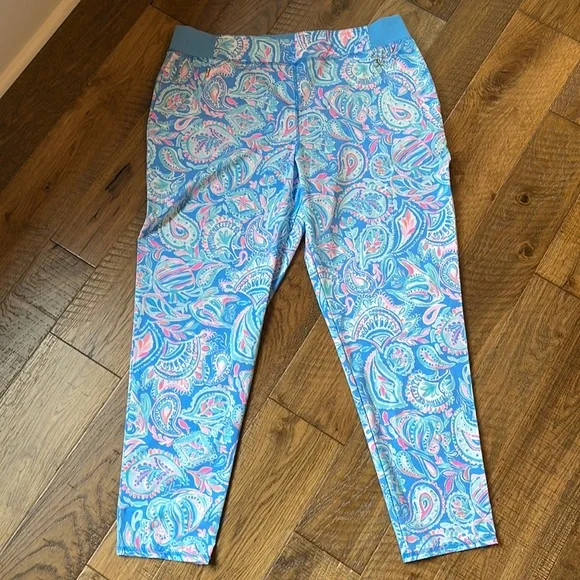NWT Lilly Pulitzer UPF 50+ Luxletic 28" Run Around Pant - XL - Picture 1 of 7